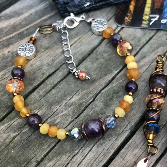 *SOLD* Sun Cazimi Gemstone Bracelet - Picture 7 of 13